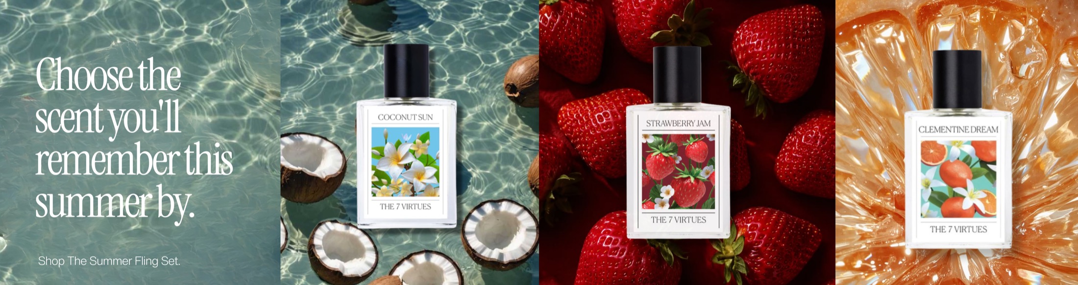 Choose the scent you'll remember this summer by — campaign collage