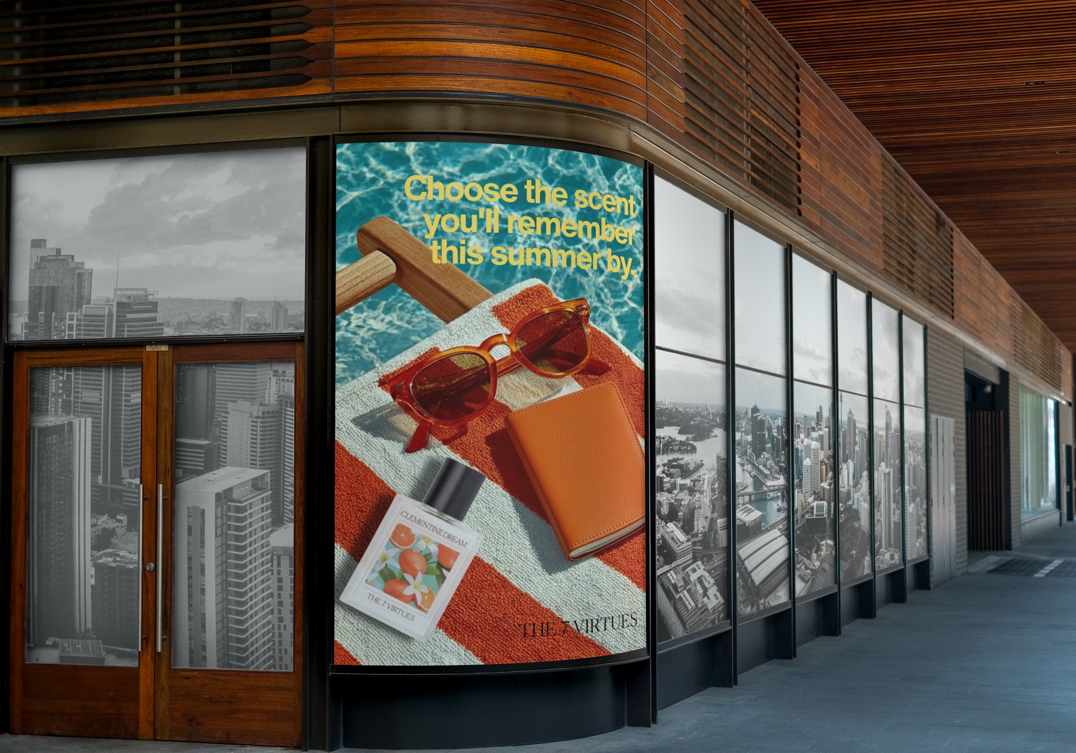 Summer Fling storefront signage mockup