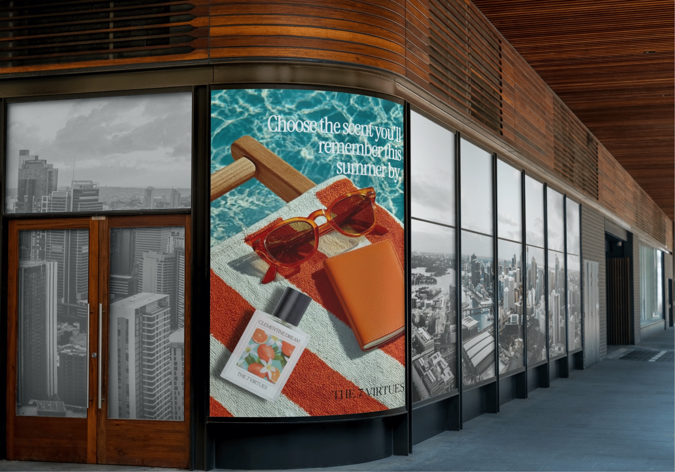 Summer Fling storefront signage mockup