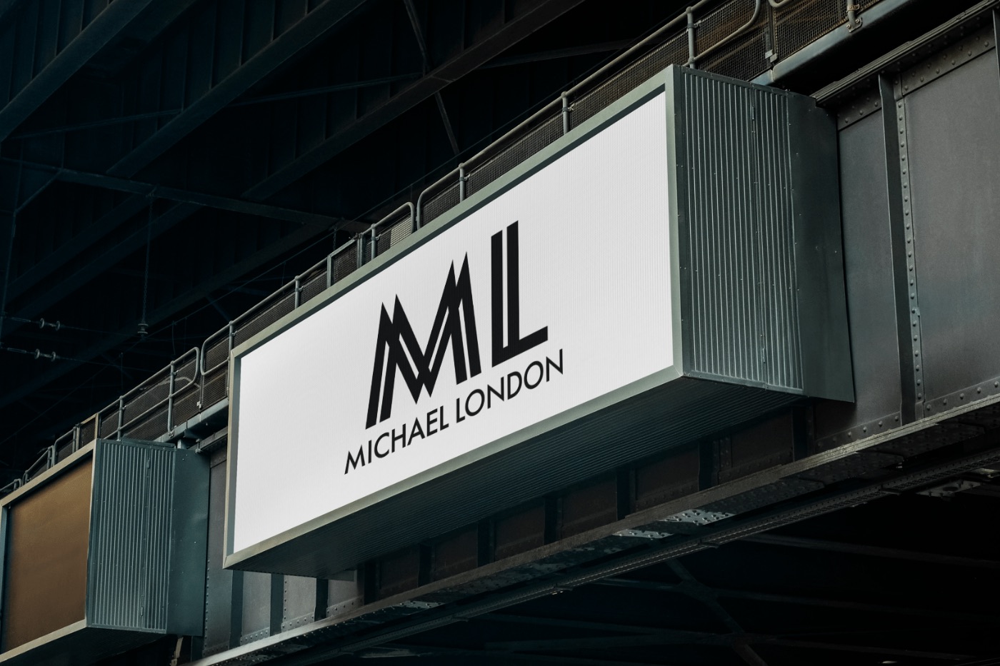 Michael London Design billboard mockup