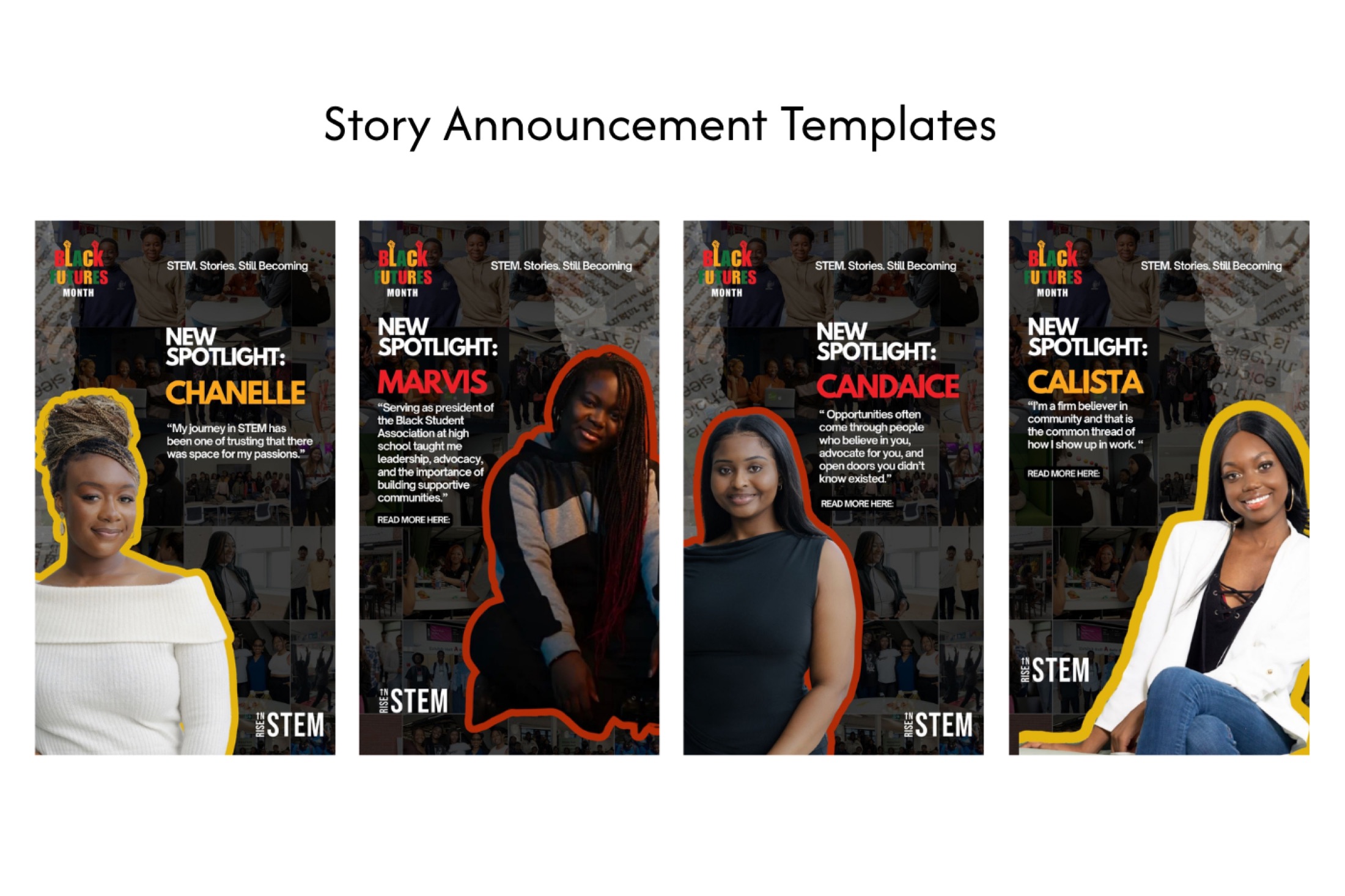 Rise In STEM BHM Story Announcement Template